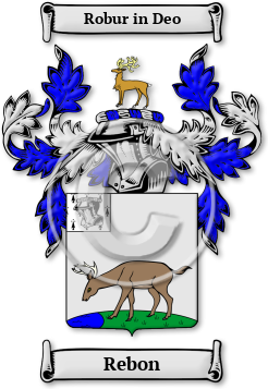 Rebon Family Crest Download (jpg) Legacy Series - 150 DPI