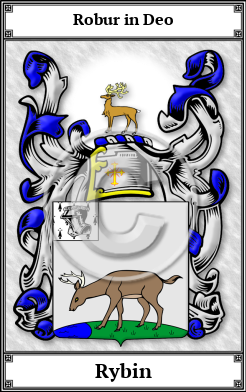 Rybin Family Crest Download (JPG)  Book Plated - 150 DPI