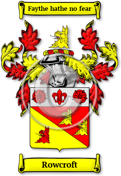 Rowcroft Family Crest Download (jpg) Legacy Series - 150 DPI