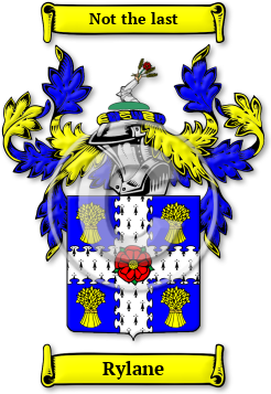 Rylane Family Crest Download (jpg) Legacy Series - 150 DPI