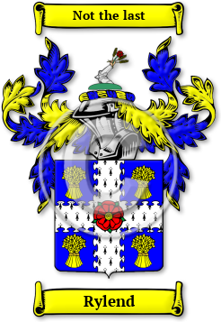 Rylend Family Crest Download (jpg) Legacy Series - 150 DPI