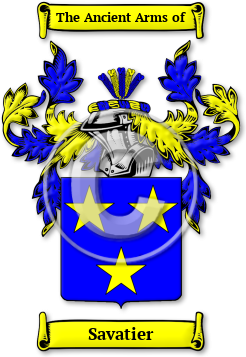 Savatier Family Crest Download (JPG) Legacy Series - 600 DPI