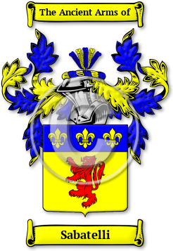 Sabatelli Family Crest Download (JPG) Legacy Series - 600 DPI