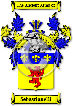 Sebastianelli Family Crest Download (jpg) Legacy Series - 150 DPI
