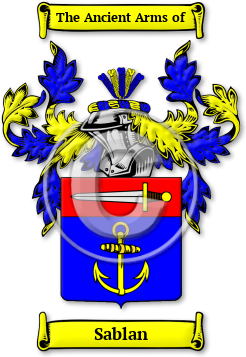 Sablan Family Crest Download (JPG) Legacy Series - 300 DPI