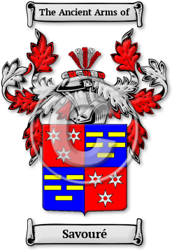 Savouré Family Crest Download (jpg) Legacy Series - 150 DPI