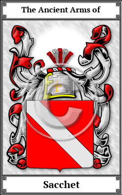 Sacchet Family Crest Download (JPG)  Book Plated - 150 DPI