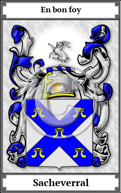 Sacheverral Family Crest Download (JPG) Book Plated - 600 DPI