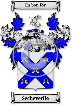 Secheverile Family Crest Download (jpg) Legacy Series - 150 DPI