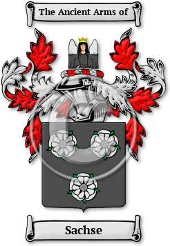 Sachse Family Crest Download (jpg) Legacy Series - 150 DPI