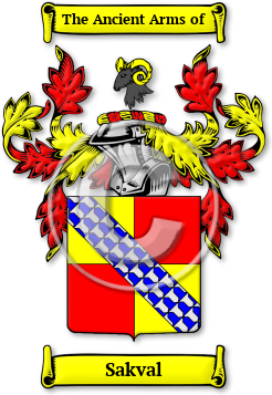 Sakval Family Crest Download (jpg) Legacy Series - 150 DPI