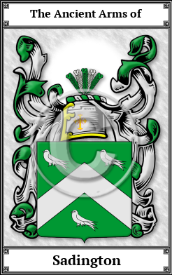 Sadington Family Crest Download (JPG)  Book Plated - 150 DPI