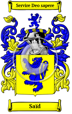 Saïd Family Crest Download (JPG) Heritage Series - 600 DPI