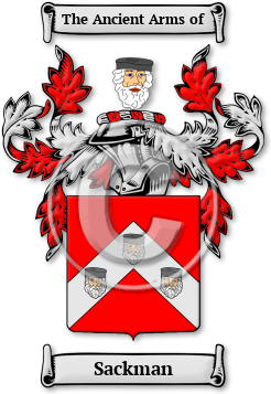 Sackman Family Crest Download (jpg) Legacy Series - 150 DPI
