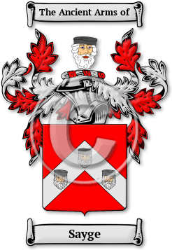 Sayge Family Crest Download (jpg) Legacy Series - 150 DPI