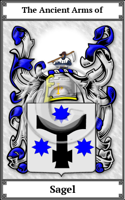 Sagel Family Crest Download (JPG) Book Plated - 600 DPI