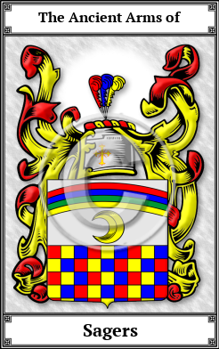 Sagers Family Crest Download (JPG) Book Plated - 600 DPI