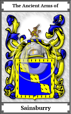 Sainsburry Family Crest Download (JPG)  Book Plated - 150 DPI