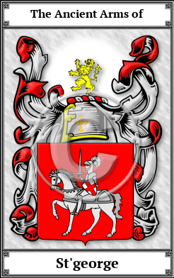 St'george Family Crest Download (JPG)  Book Plated - 150 DPI