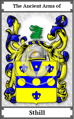 Sthill Family Crest Download (JPG)  Book Plated - 150 DPI