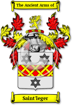 Saint'leger Family Crest Download (jpg) Legacy Series - 150 DPI