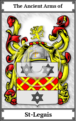 St-Legais Family Crest Download (JPG) Book Plated - 600 DPI