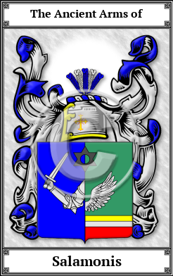 Salamonis Family Crest Download (JPG) Book Plated - 600 DPI