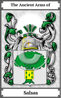 Salsas Family Crest Download (JPG) Book Plated - 600 DPI
