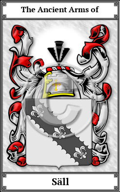 Säll Family Crest Download (JPG)  Book Plated - 150 DPI