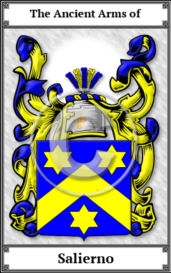 Salierno Family Crest Download (JPG) Book Plated - 600 DPI