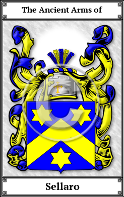 Sellaro Family Crest Download (JPG)  Book Plated - 150 DPI