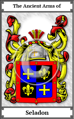 Seladon Family Crest Download (JPG)  Book Plated - 150 DPI