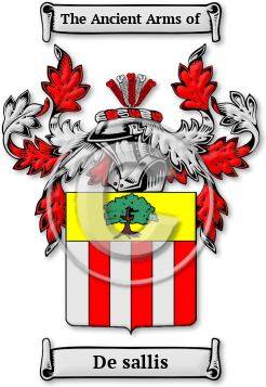 De sallis Family Crest Download (jpg) Legacy Series - 150 DPI