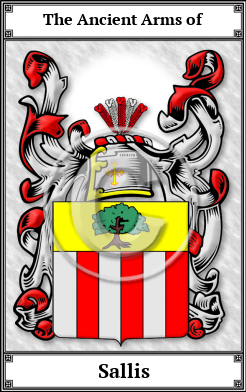 Sallis Family Crest Download (JPG)  Book Plated - 150 DPI