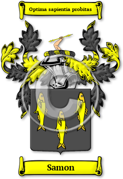 Samon Family Crest Download (JPG) Legacy Series - 600 DPI