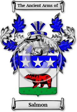 Salmon Family Crest Download (jpg) Legacy Series - 150 DPI