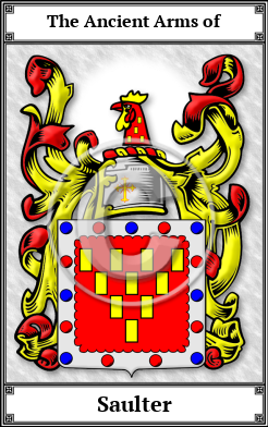 Saulter Family Crest Download (JPG)  Book Plated - 150 DPI