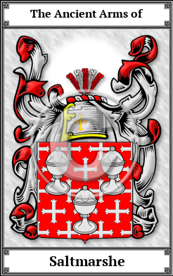 Saltmarshe Family Crest Download (JPG)  Book Plated - 150 DPI