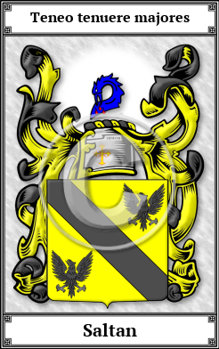 Saltan Family Crest Download (JPG)  Book Plated - 150 DPI