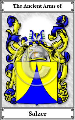 Salzer Family Crest Download (JPG)  Book Plated - 150 DPI