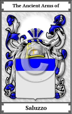 Saluzzo Family Crest Download (JPG)  Book Plated - 150 DPI