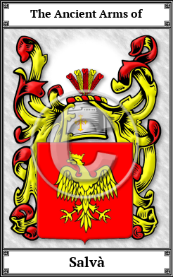 Salvà Family Crest Download (JPG)  Book Plated - 150 DPI