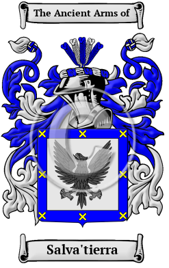 Salva'tierra Family Crest Download (JPG) Heritage Series - 600 DPI