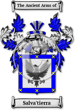 Salva'tierra Family Crest Download (jpg) Legacy Series - 150 DPI