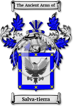 Salva-tierra Family Crest Download (jpg) Legacy Series - 150 DPI