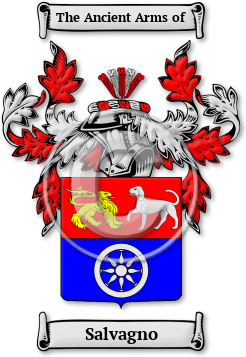 Salvagno Family Crest Download (jpg) Legacy Series - 150 DPI