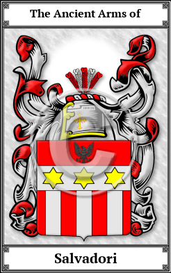 Salvadori Family Crest Download (JPG) Book Plated - 600 DPI