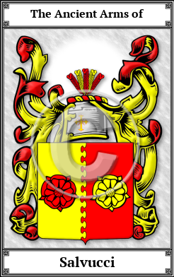 Salvucci Family Crest Download (JPG)  Book Plated - 150 DPI