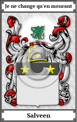Salveen Family Crest Download (JPG)  Book Plated - 150 DPI