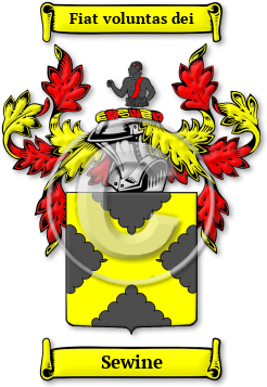 Sewine Family Crest Download (JPG) Legacy Series - 600 DPI